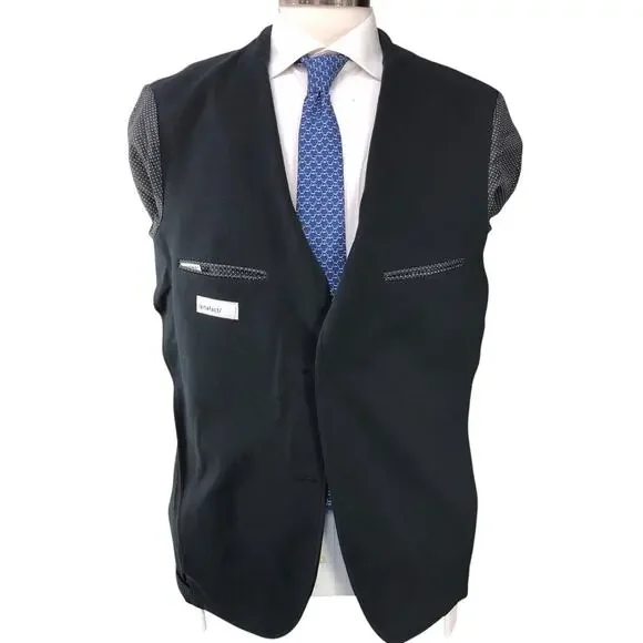 Artefact StichFix Mens Size M/S 40R Sport Coat Knit Blazer Unstructured Black